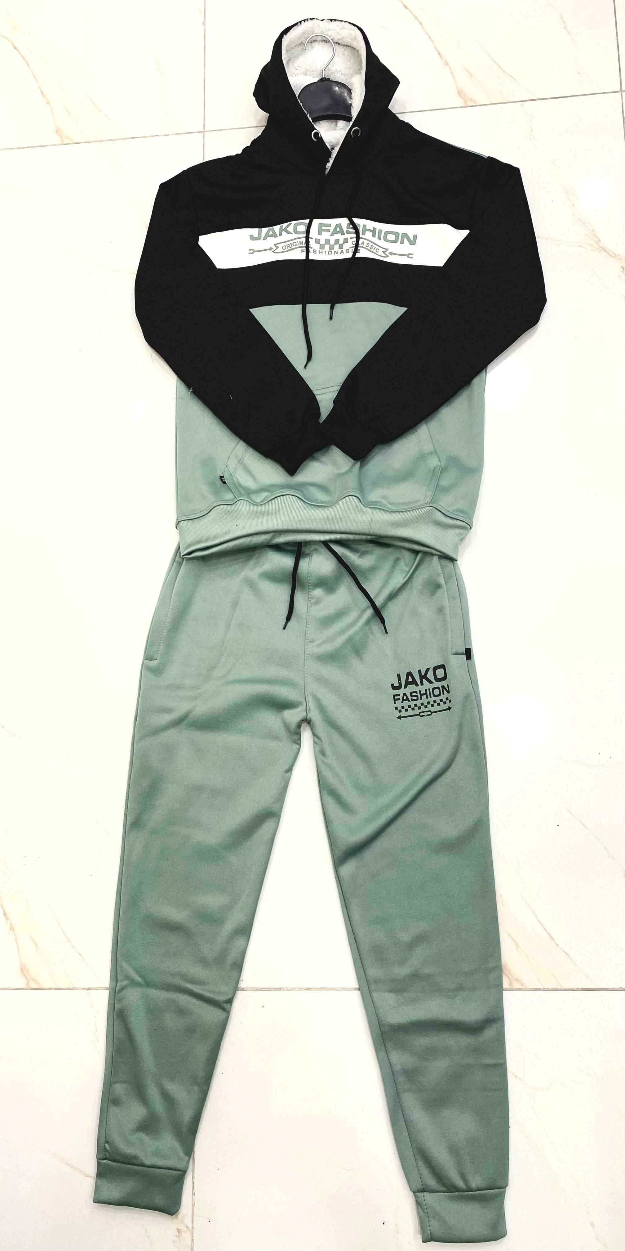 DYNAMIC FUSION WINTER -BLACK/SEAGREEN (TRACKSUIT)